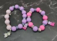 Image 1 of  Charmingly Bear-illiant Silicone Beaded Bracelets