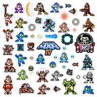 Image 1 of Mega Man IV Sticker/Magnet Sets (53 Pieces)