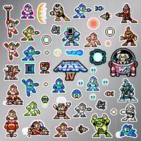 Image 2 of Mega Man IV Sticker/Magnet Sets (53 Pieces)