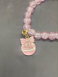 Image 9 of 3pc stacked Crystal Pink Christmas Bracelet