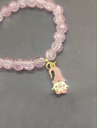 Image 8 of 3pc stacked Crystal Pink Christmas Bracelet