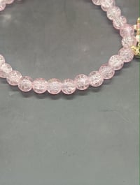 Image 15 of 3pc stacked Crystal Pink Christmas Bracelet