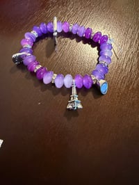 Purple bracelet (custom charms)