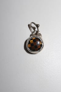 Image 1 of tigers eye checkered pendant