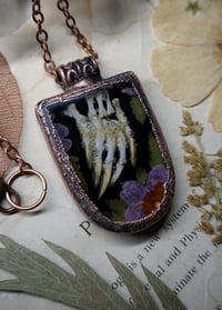 Image 2 of Turtle Claw and Floral Pendant