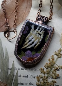 Image 4 of Turtle Claw and Floral Pendant