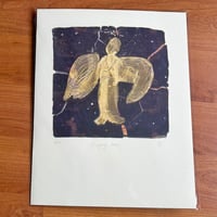 Image 1 of Gazing Angel Riso Print