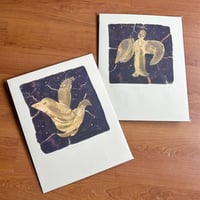 Image 2 of Gazing Angel Riso Print
