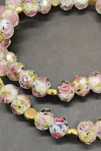 Image 4 of 2pc Rose Radiance Bead Bracelet Stack