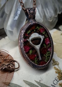 Image 4 of Piglet Vertebra and Floral Pendant