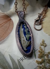 Image 4 of Dragon Jawbone and Floral Pendant