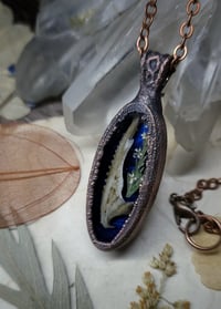 Image 2 of Dragon Jawbone and Floral Pendant