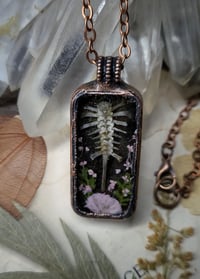 Image 3 of Frog Spine and Floral Pendant