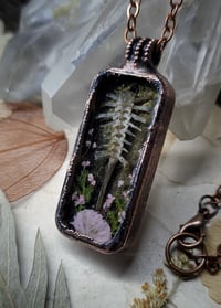 Image 4 of Frog Spine and Floral Pendant