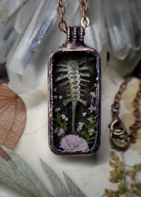 Image 2 of Frog Spine and Floral Pendant