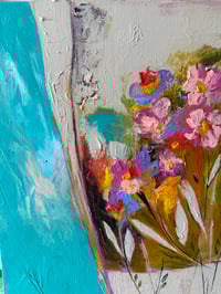 Image 2 of Wild Flowers.. Original Acrylic Painting 