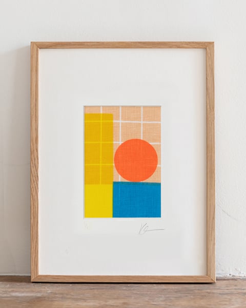 Image of Textile screenprint 007