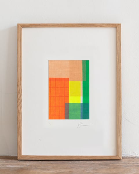 Image of Textile screenprint 010