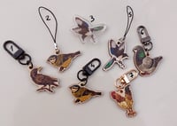 Birds - phone charms and small keychains