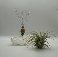 Image 2 of Aquarius/Clear Quartz Air Plant on Stand