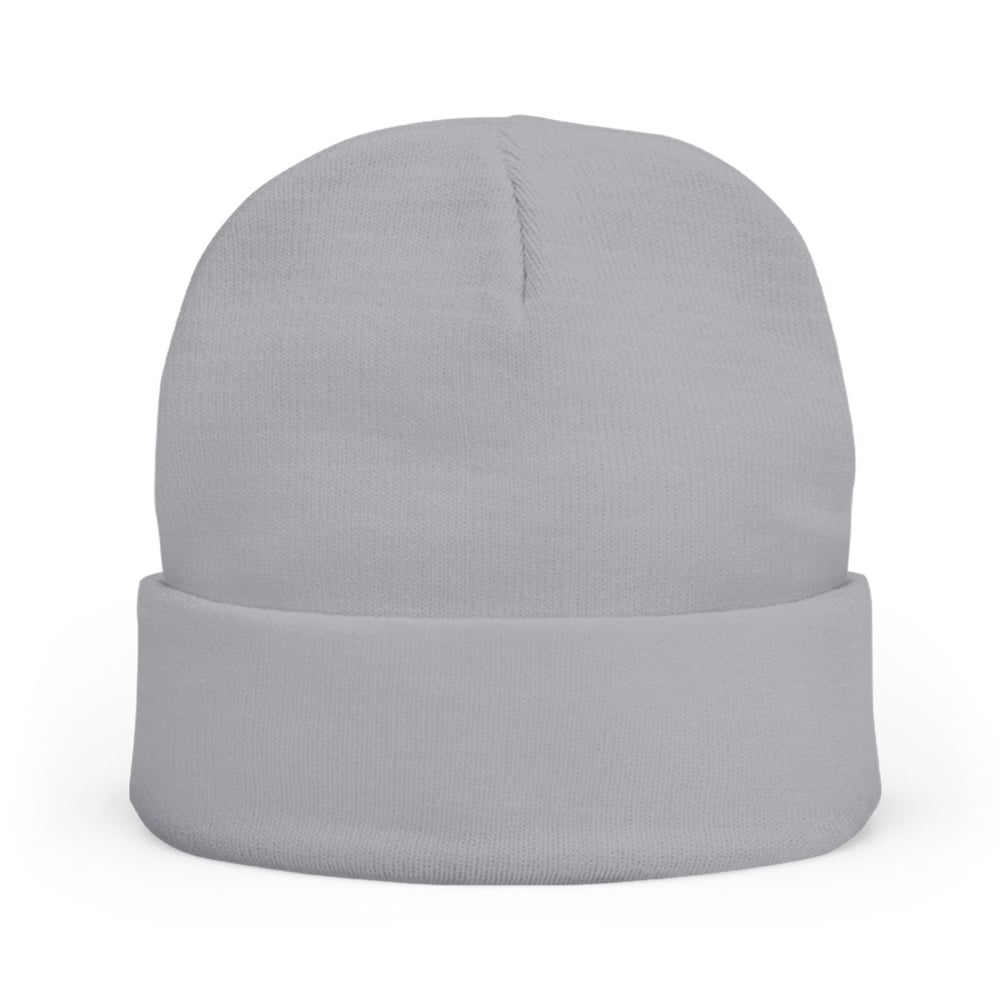 Image of Embroidered 'All Eyes On Shadows' Knit Beanie — Soft Winter Hat