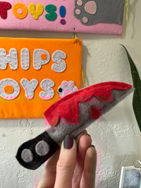 Image 1 of Handmade knife catnip cat toy