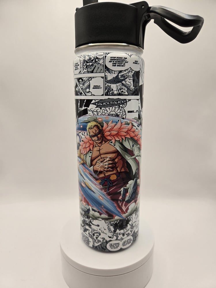 Image of Silent Edge Discipline | Anime-Inspired Manga Panel Stainless Steel Water Bottle