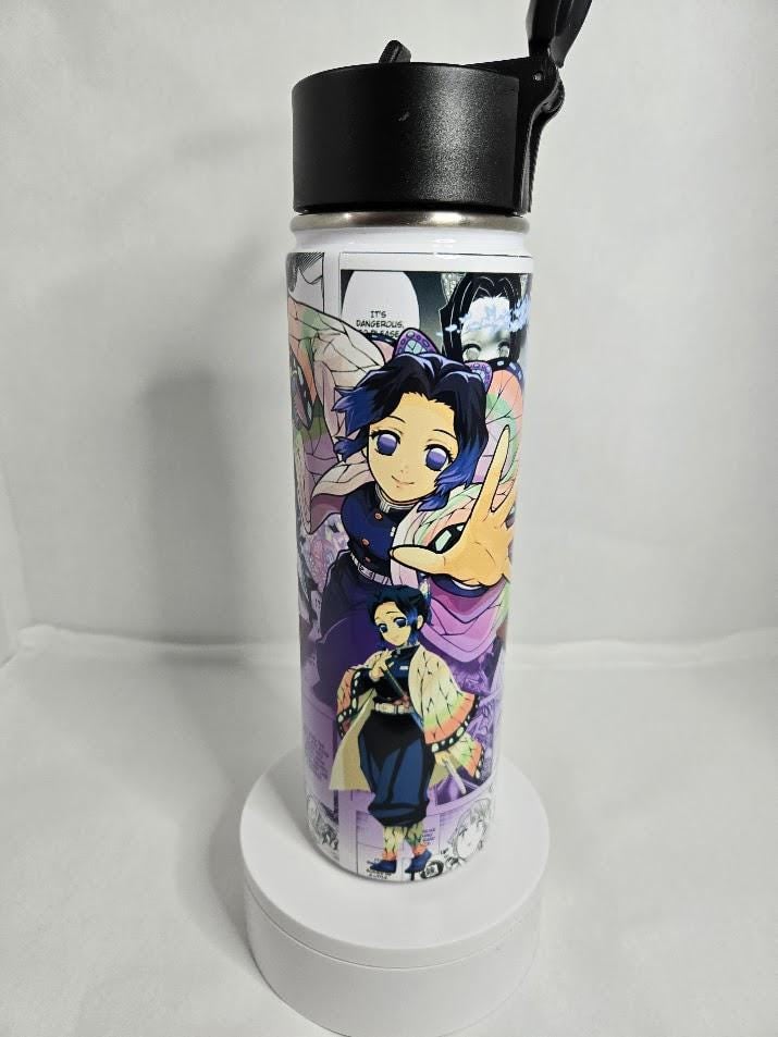 Image of Butterfly Warrior 22oz Tumbler Water Bottle – Graceful, Deadly, and Caffeinated