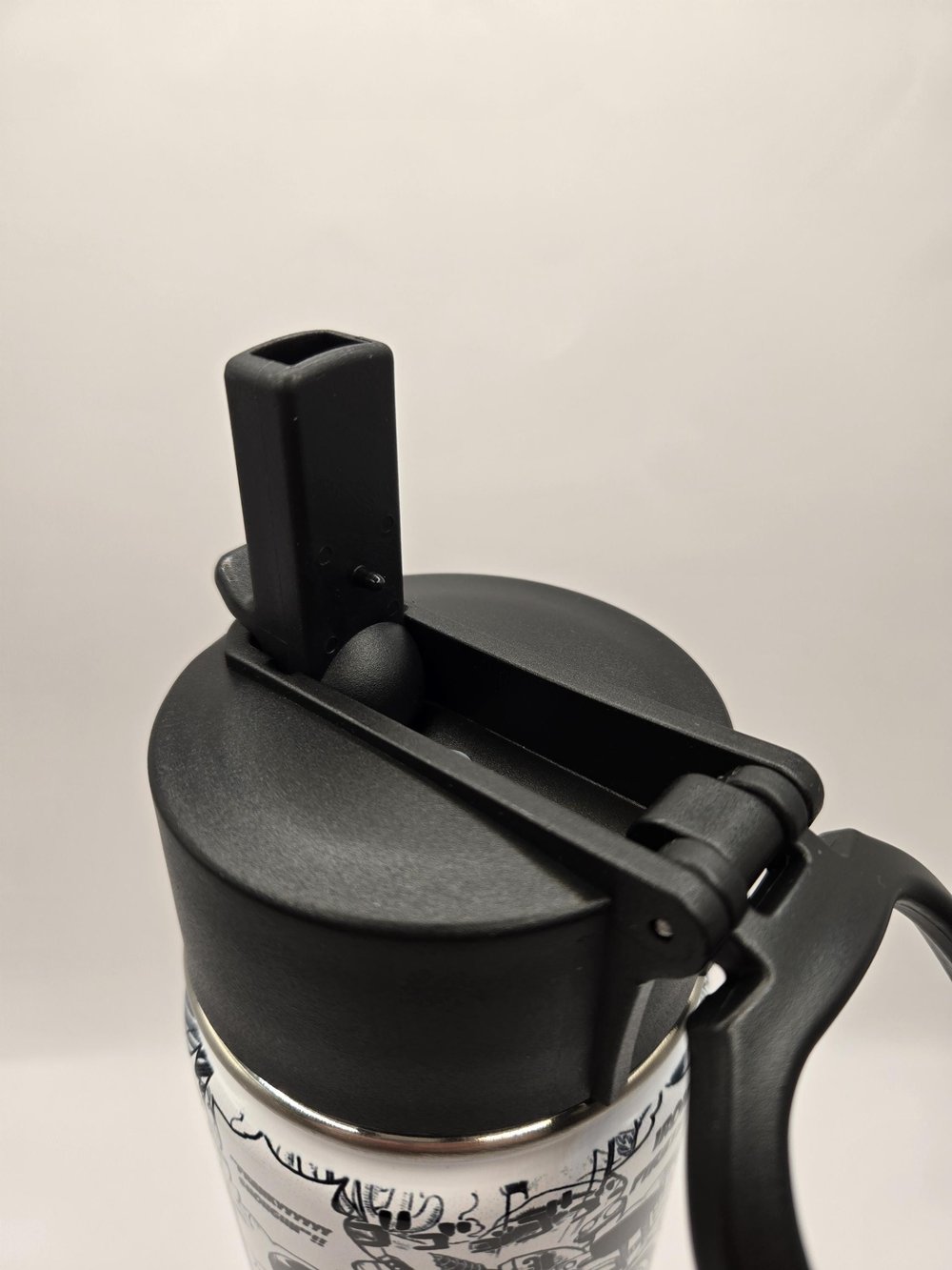 Image of Iron Resolve | Anime-Inspired Manga Panel Water Bottle