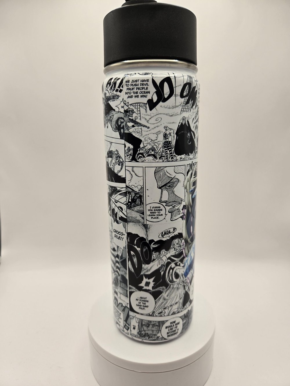 Image of Desert Conqueror Energy | Anime-Inspired Manga Panel Water Bottle