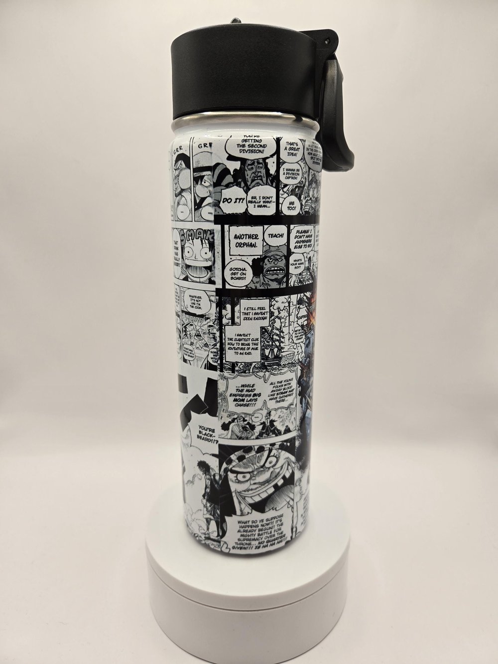 Image of Thunderbound Resolve | Anime-Inspired Manga Panel Water Bottle