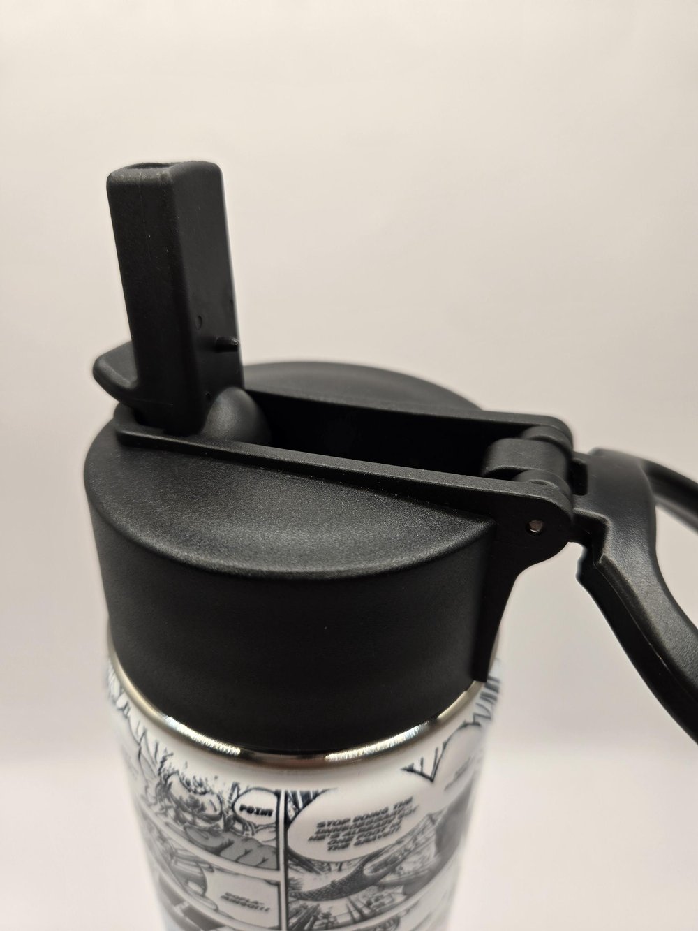 Image of Silent Edge Discipline | Anime-Inspired Manga Panel Stainless Steel Water Bottle