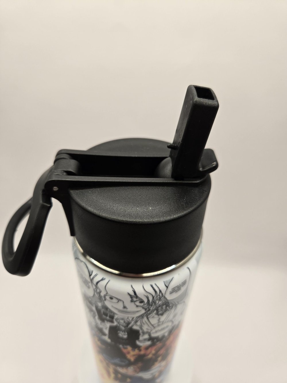 Image of 22oz Anime-Inspired Fire Fist Water Bottle Tumbler – Hydration With Main Character Energy