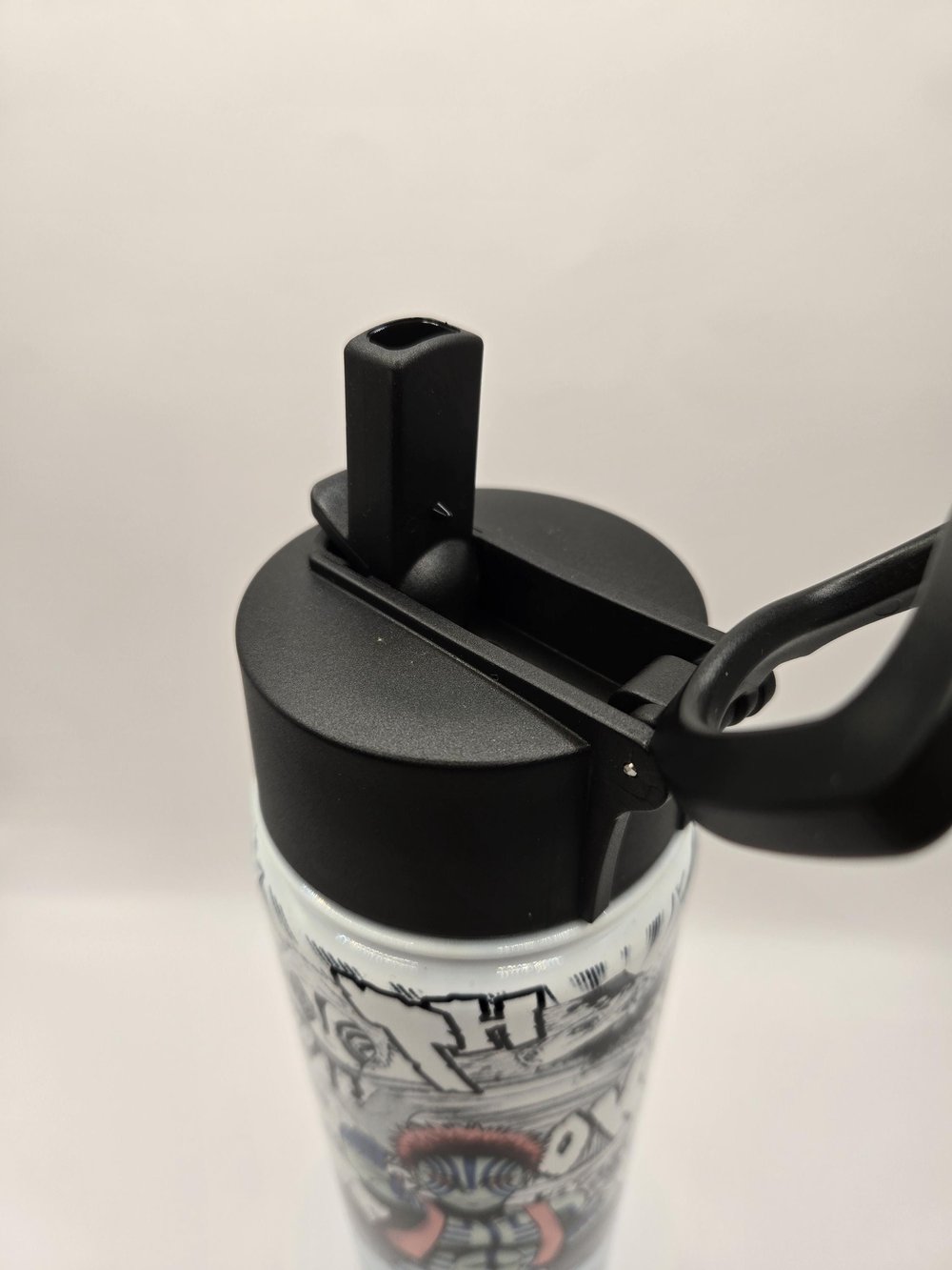 Image of Unyielding Strike Aura | Anime-Inspired Manga Panel Water Bottle