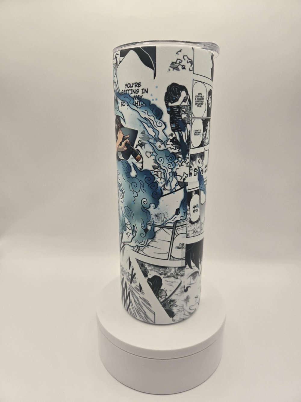 Image of Glow-in-the-Dark Anime-Inspired Water Breathing Manga Tumbler – 20oz Stainless Steel