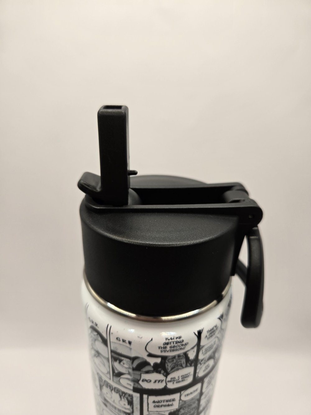 Image of Thunderbound Resolve | Anime-Inspired Manga Panel Water Bottle