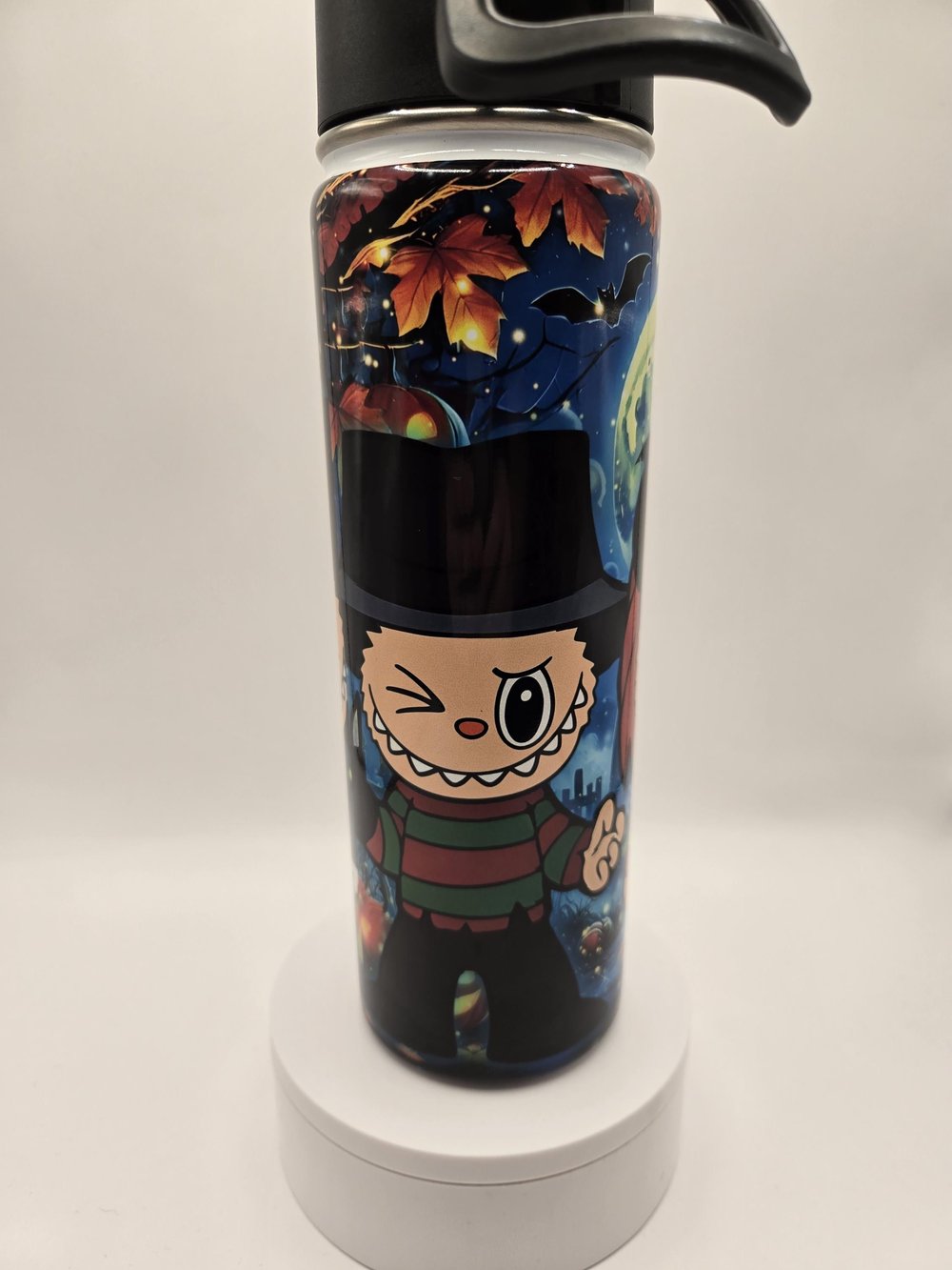 Image of Night Shift Menace | Horror-Inspired Chibi Slasher Water Bottle