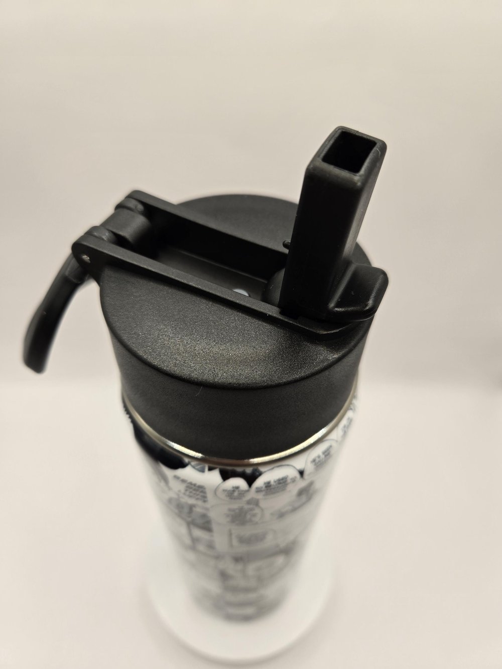 Image of Blazing Resolve | Anime-Inspired Manga Panel Water Bottle