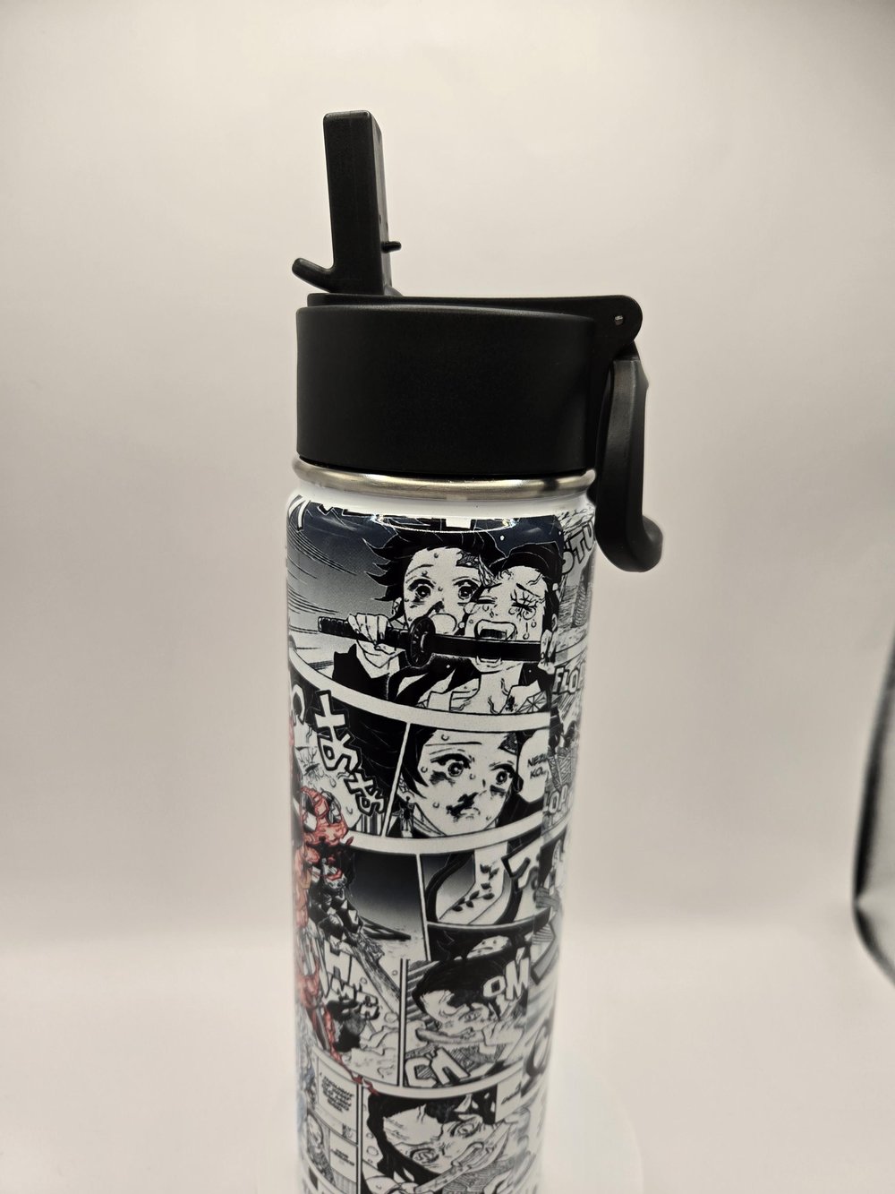 Image of Water Breathing Swordsman & Demon Sister Manga Water Bottle | 22oz Stainless Steel