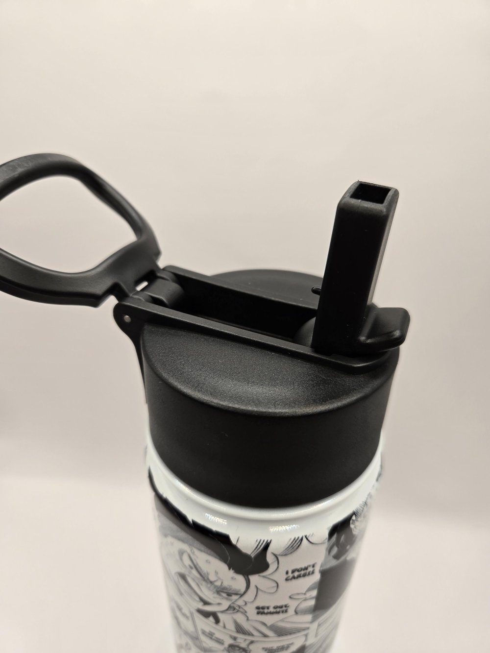 Image of Relentless Blade Energy | Anime-Inspired Manga Panel Water Bottle