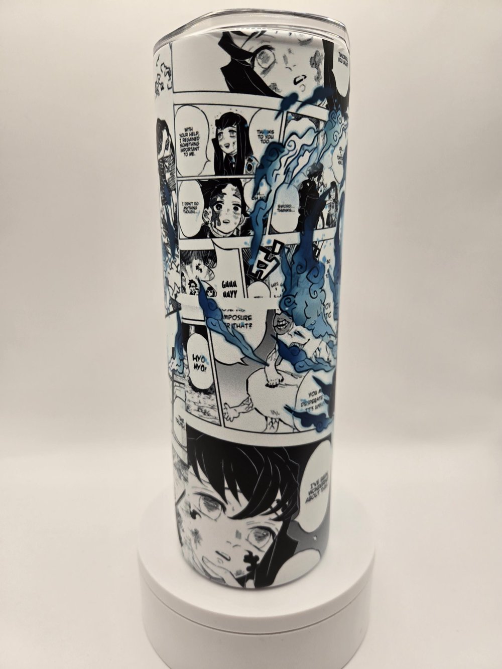 Image of Glow-in-the-Dark Anime-Inspired Water Breathing Manga Tumbler – 20oz Stainless Steel
