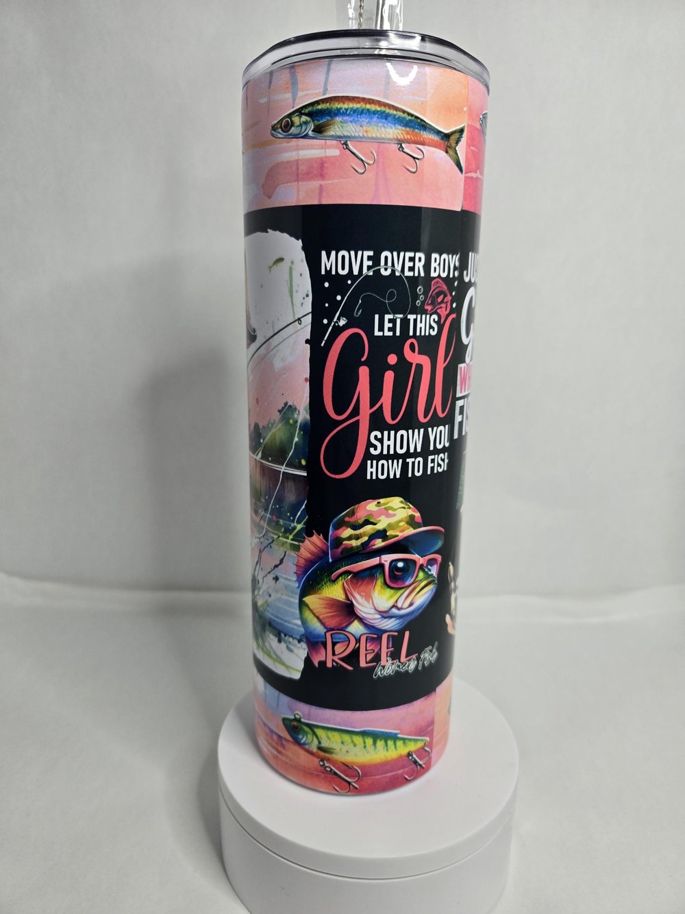 Image of Move Over Boys, Let This Girl Show You How to Fish" – 30oz Tumbler