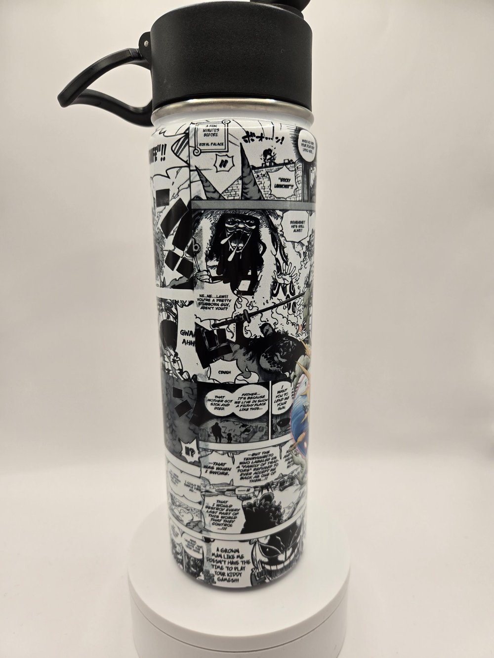 Image of Silent Edge Discipline | Anime-Inspired Manga Panel Stainless Steel Water Bottle