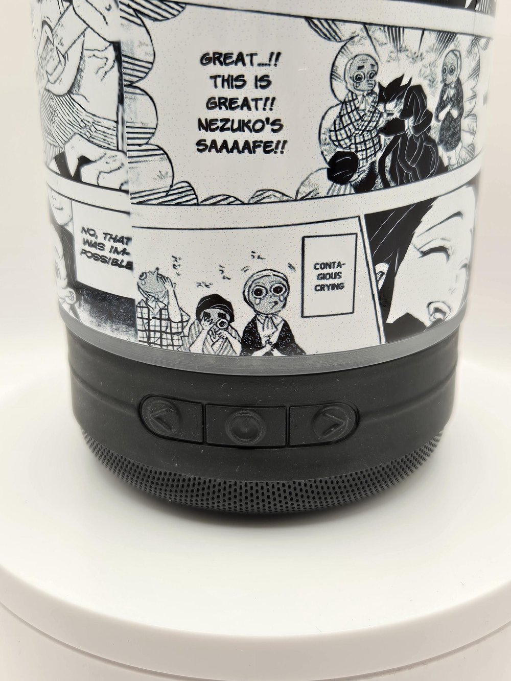 Image of 22oz “Tiny Sister Goes Beast Mode” Anime-Style Bluetooth Speaker Tumbler – Manga Chaos Edition