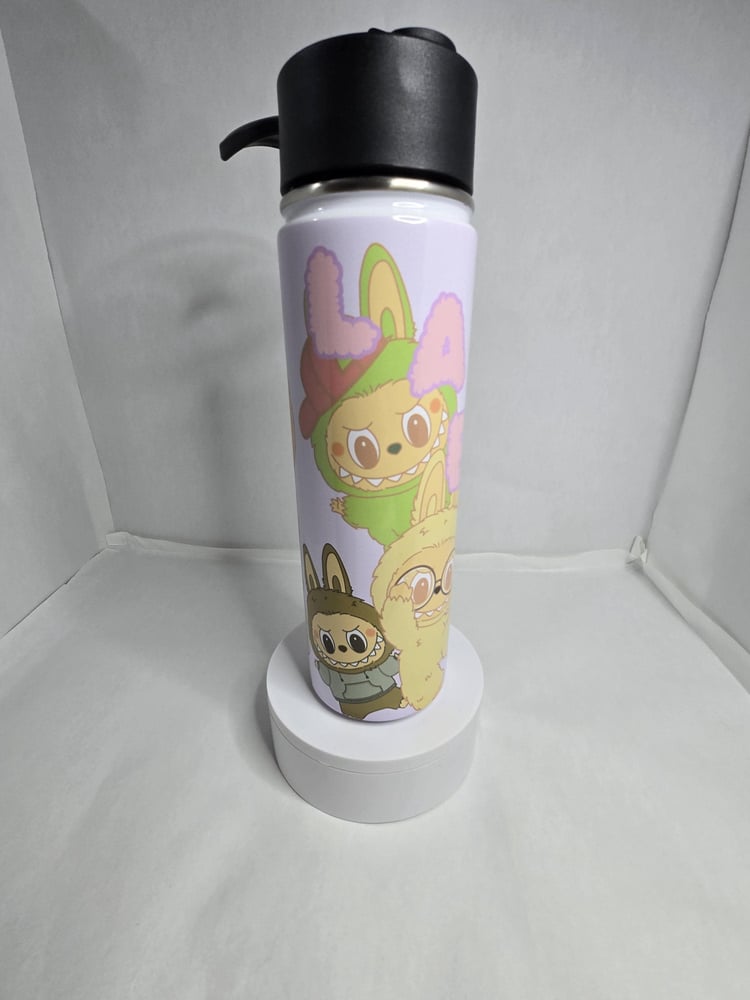 Image of Quench Your Thirst with a Dash of Lalubu Love - 22oz Tumbler - Your Hydration Hero!