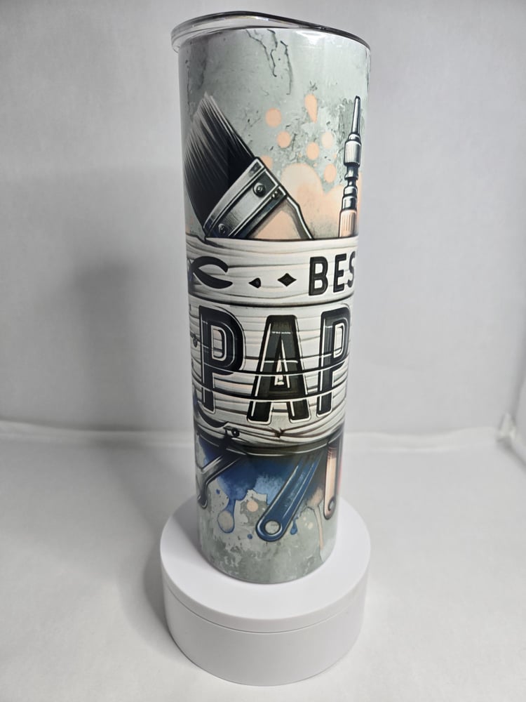 Image of Best Papaw 30 oz Tumbler – Because Coffee Makes Him Less Grumpy!