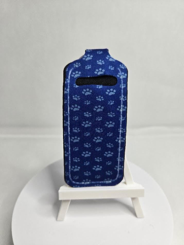 Image of Blue Paw Print Chapstick Holder – Because Your Lips Deserve More Than a Pocket Black Hole!