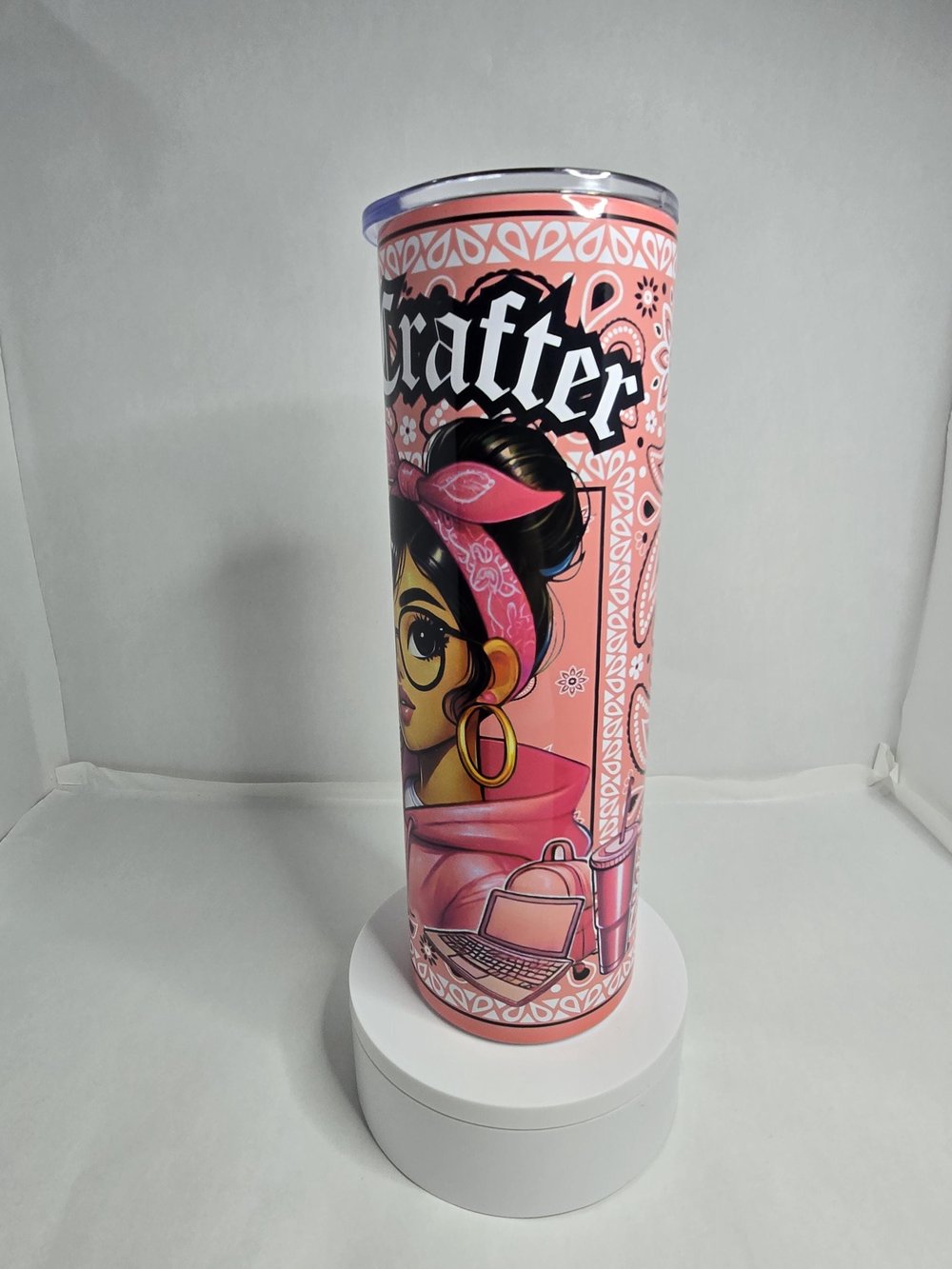 Image of La Crafter: Because Glitter Doesn't Hydrate You (But This Tumbler Does!)