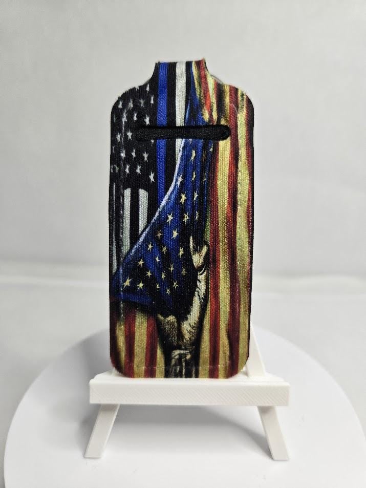 Image of Thin Blue Line American Flag Chapstick Holder – Honor, Pride & Everyday Convenience!