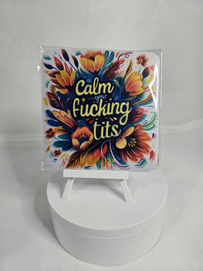 Image of Calm Your Fucking Tits - Coasters - 2 pack